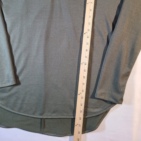 Cupio Green Lightweight Sweatshirt Size Large Long Sleeve Pullover Top - Picture 8 of 8